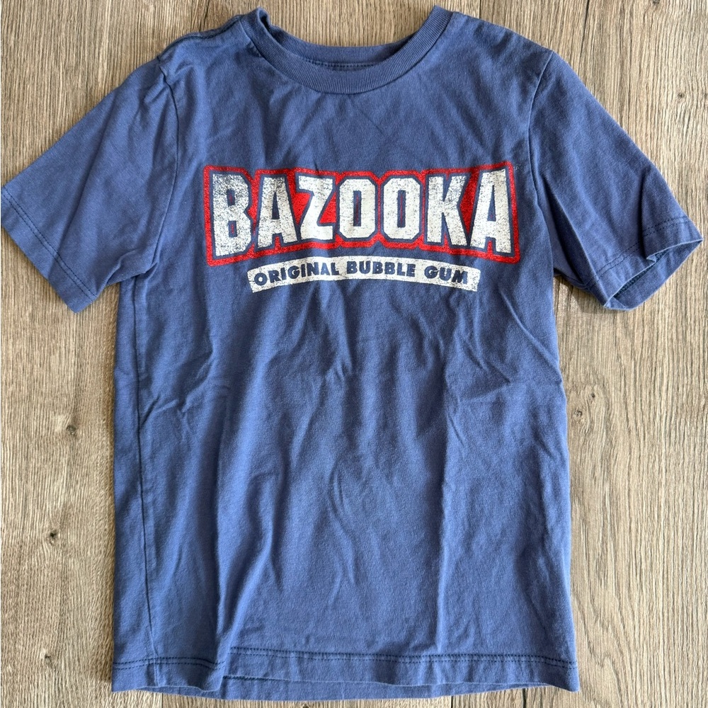 Boys 5T Blue Bazooka Bubble Gum Logo T-Shirt